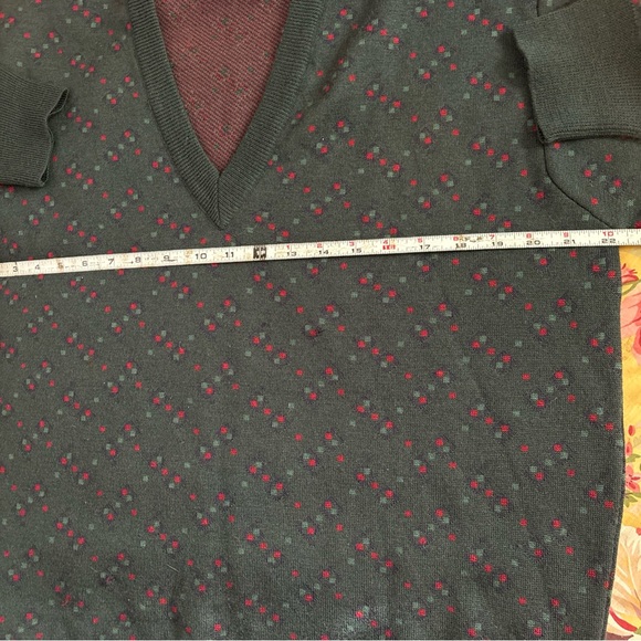 Vintage Bobby Jones Men's Sweater Size Medium Italy 100% Wool V Neck - Beautiful - Picture 5 of 9